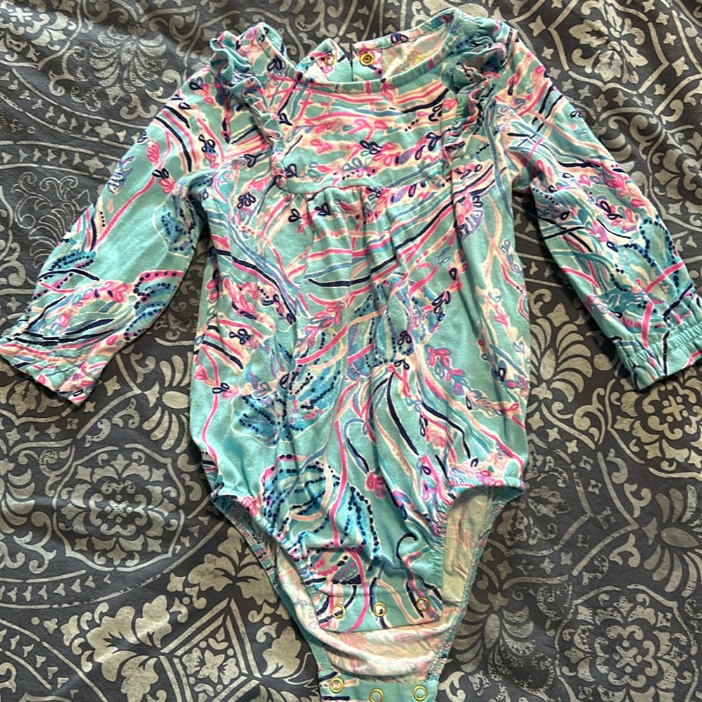 GUC due to age lilly pulitzer onesie 6-12 months